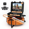 Nexipipe Sewer Camera with  23mm/0.9in 512Hz Self-Leveling Camera,  0.28in/7mm 165FT/50M Thicker Cable with Distance Counter